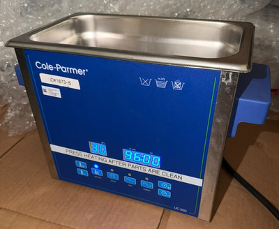 WORKING Cole-Parmer UC-200 Ultrasonic Cleaner 08895-05 Digital Timer & Heat