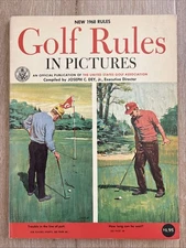 GOLF RULES IN PICTURES 1968 PB New Ed U.S. Golf Association PGA Vintage