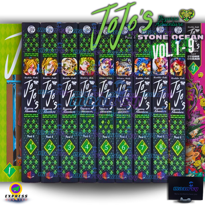 Jojo's Bizarre Adventure Part 6 Vol 1-9 Manga English Full Set by