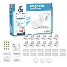 Pack Of 12 Magnetic Baby Cabinet Locks For Child Safety With 3 Keys 3m Adhesive