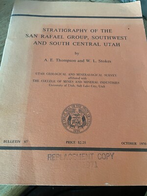 stratigraphy of the san rafael group southwest and south central Utah by thompso
