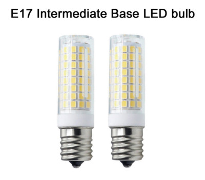 2pcs E17 C9 LED bulb 102-2835 Ceramics Light 9W 110V Lamp White for Microwave #H