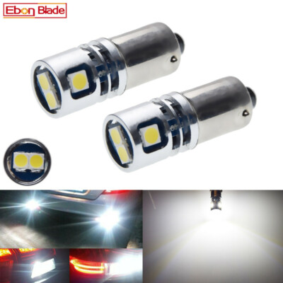 2X BA9S T4W 1895 Bayonet Super White 5 SMD 3030 Car Truck LED Light Bulb 12V 24V