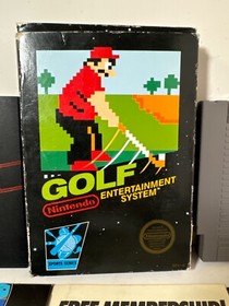 Golf (Nintendo NES, 1985) Caja Negra - Completo En Caja - Aut&eacute;ntico