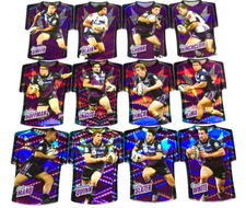 2010 SELECT NRL CHAMPIONS CARD JERSEY DIE CUT PARALLEL TEAM SET (12)-STORM