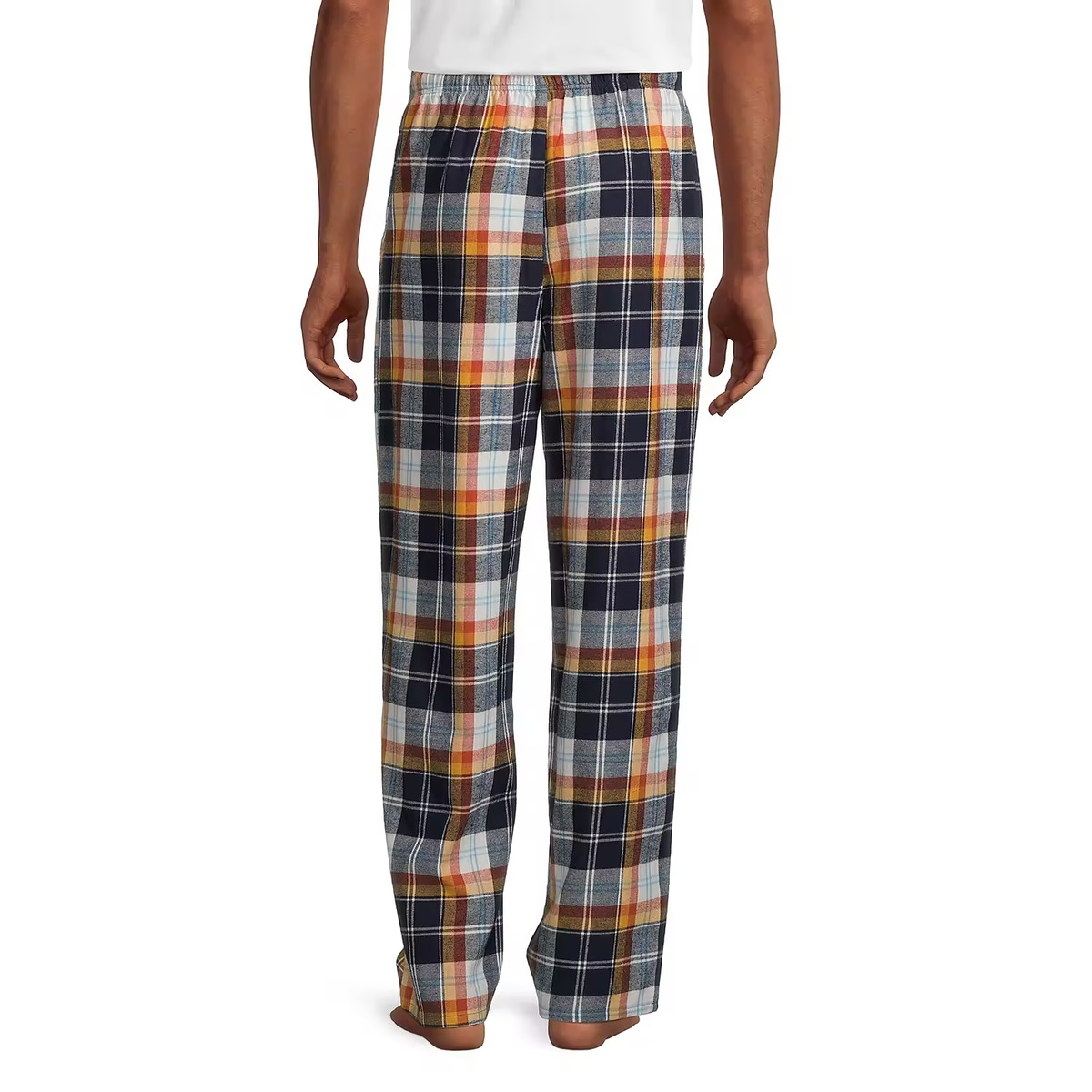 Mens Flannel Pyjama Bottoms Nightwear Trouser Check Cotton Plaid PJ Pants  Lounge