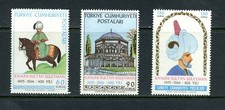 V978  Turkey  1966  Sultan Suleiman  horses 3v.    MNH