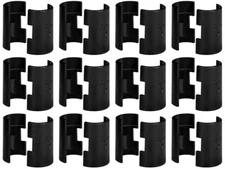 24 (12 Pair) Wire Shelf Clips Split Sleeve Locking Plastic fit 3/4" / 0.75" Tube