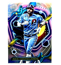 Nick Castellanos 2023 Topps Chrome Cosmic #169 Refractor Phillies