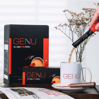 Genu Stevia Protein Coffee, Zero Sugar, Vegan Protein