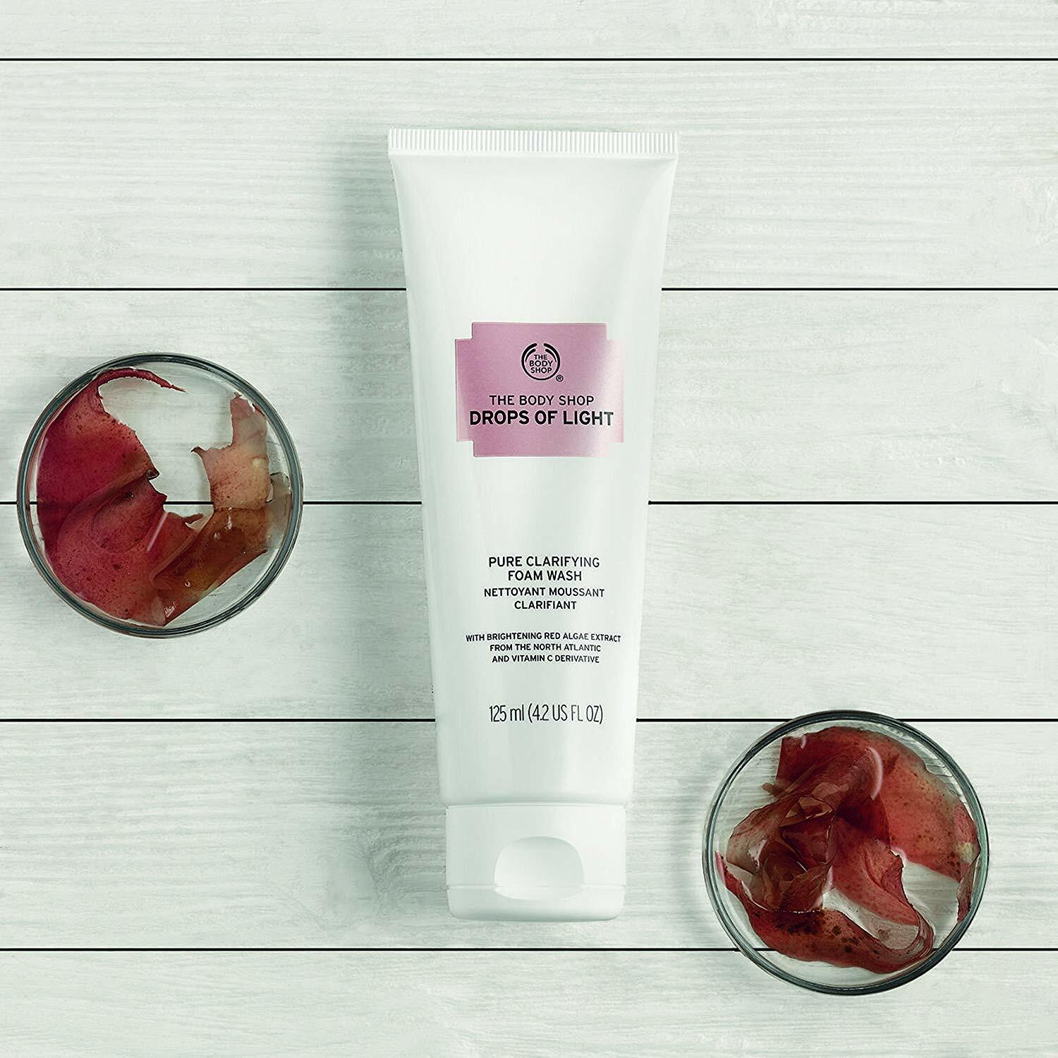 body shop face wash drops of light