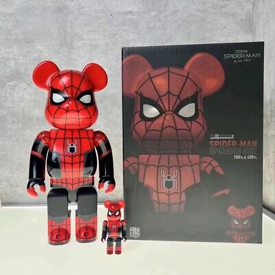 MEDICOM TOY BE@RBRICK Spider-Man Upgraded Suit 100% & 400 MEDICOM TOY BE@RBRICK Spider-Man Upgraded Suit 100% & 400