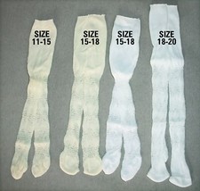 DOLL TIGHTS - 15-18" WHITE or CREAM for Dolls