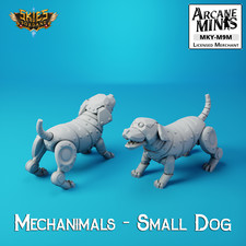D D Miniature Mechanimal Mechanical Animal Small Dog Dungeons and Dragons