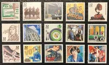 US Celebrate the Century 1920s 32c Set of 15 singles Scott #3184a-o