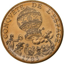 Münze, Frankreich, La conquête, 10 Francs, 1983, Paris, série FDC, Tranche B