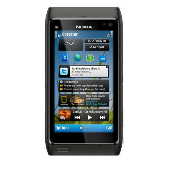 Original Nokia N8-00 - 16GB - Black (Unlocked) Smartphone WIFI GPS Black 12 MP