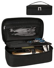 Meiiy Barber Tool Bag, Hair Clipper Bag Cutting Scissors Storage black