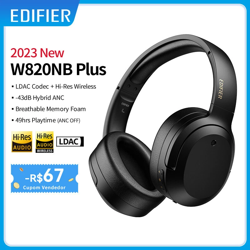 Edifier Auscultadores Bluetooth TWS W820NB Black