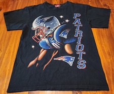 New England Patriots Vintage Tee Medium NFL Official Merchandise Tom Brady Y2K 