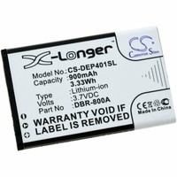 Akku Kompatibel Mit Doro Typ DFC-0160 3,7V 900Mah/3,3Wh Li-Ion Schwarz