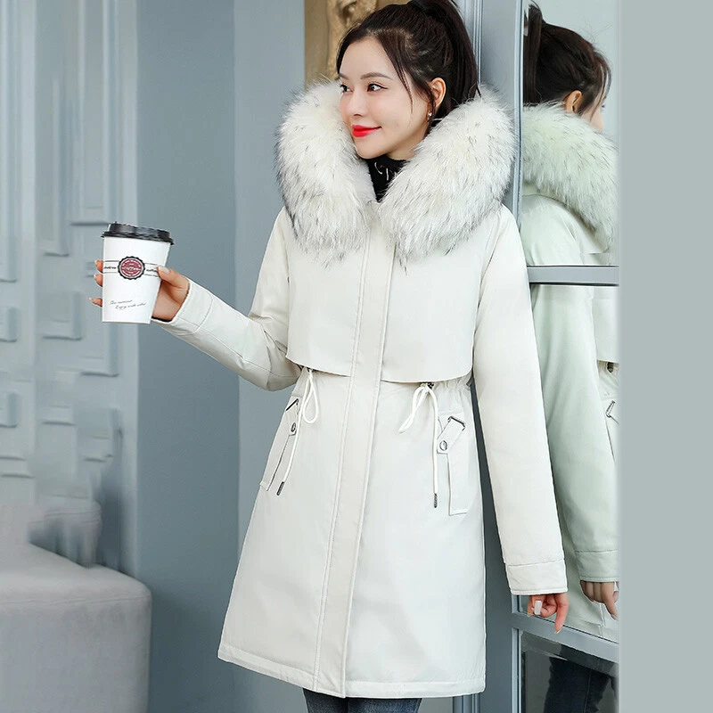 White winter parka clearance womens