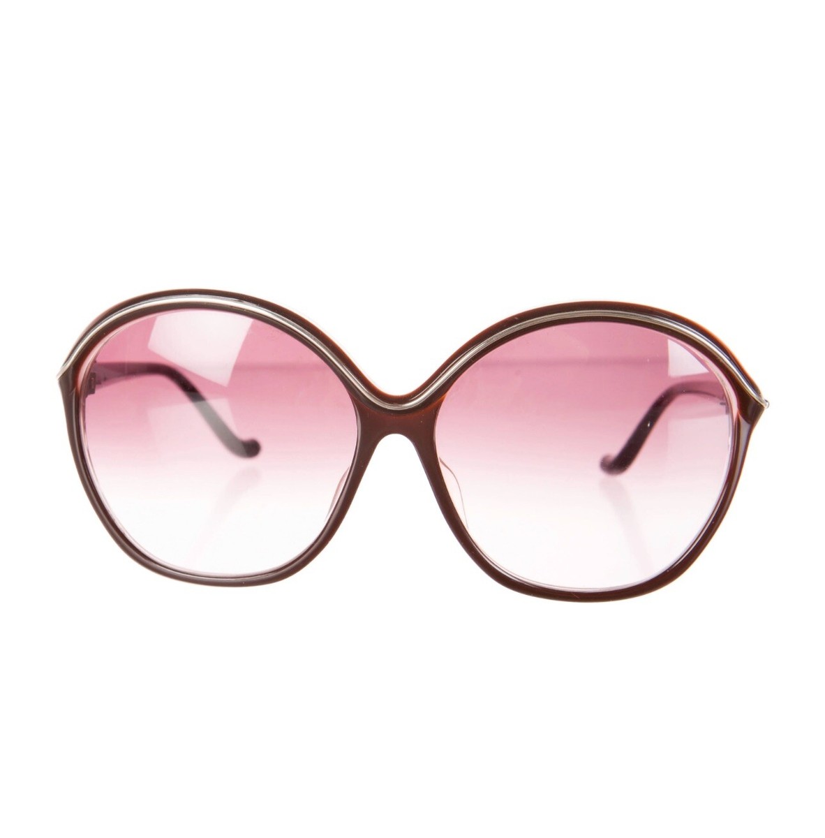 CHROME HEARTS COCK A ROACH BURGUNDY PINK STERLING SILVER