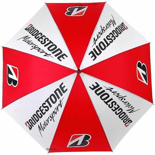 BRIDGESTONE Racing Parasol White/Red Free Size 5160 5958 - Picture 3 of 4