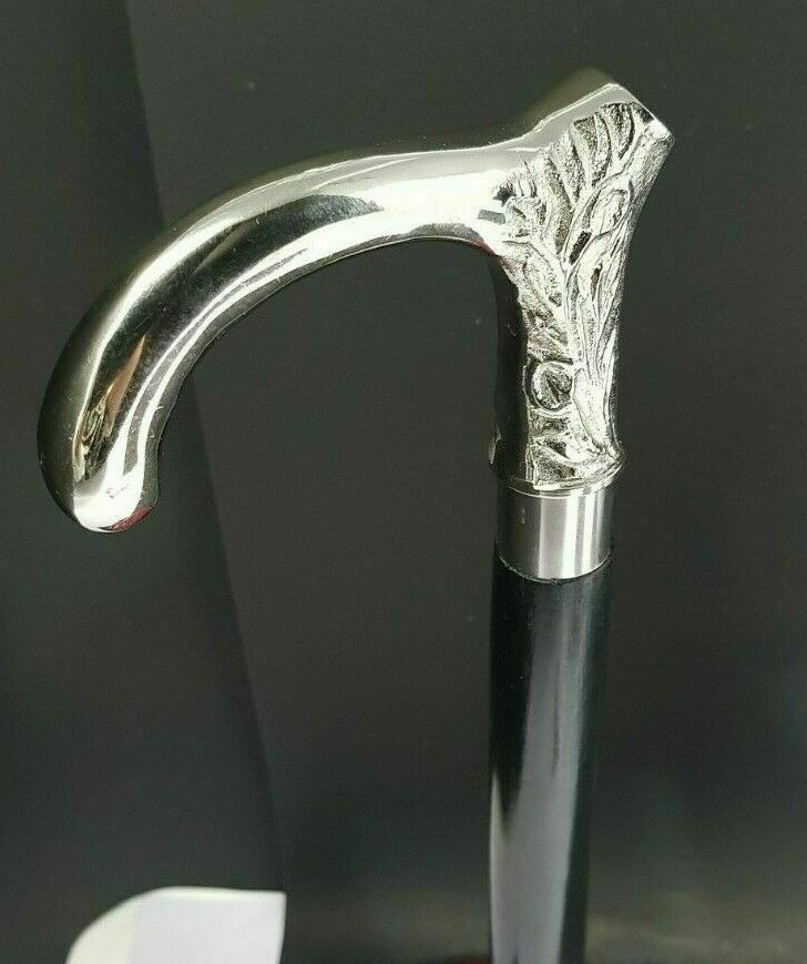 Nautical Brass Silver Head Solid Handle Victorian… - image 7