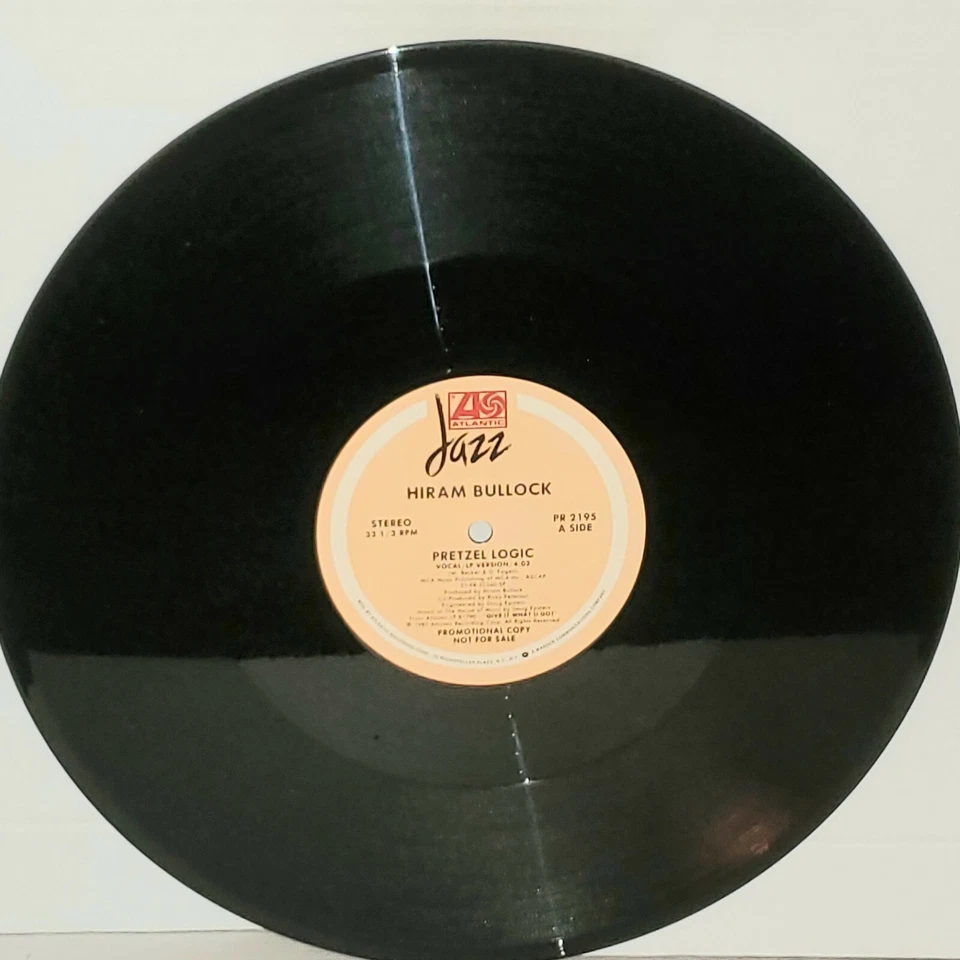 Hiram Bullock 1987 Pretzel Logic 12" Promo VG+ Atlantic PR2195 1987 Steely Dan Foto 2 de 2
