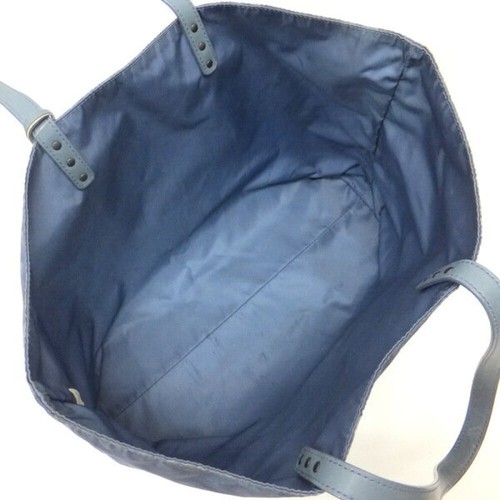 BOTTEGA VENETA Handtasche Beuteltasche Tasche Intrecciato Nylon Leder Blau Au... - Bild 13 von 24