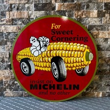Vintage Michelin For Sweet Cornering  Heavy Metal Sign- 19.7" (50cm)