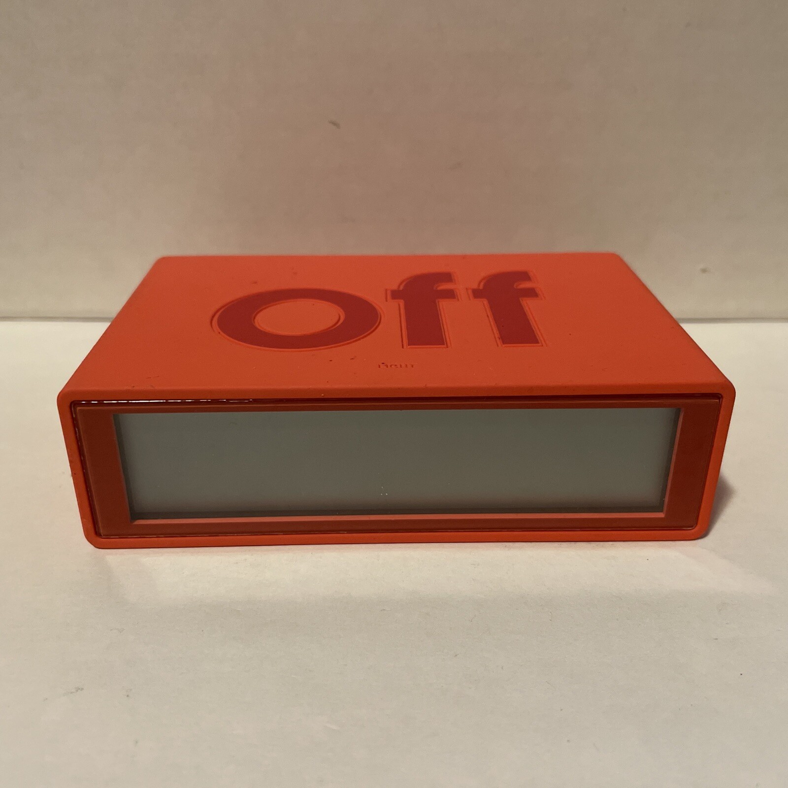 Alarm Clock Flip Travel Lexon Light Red Used-image