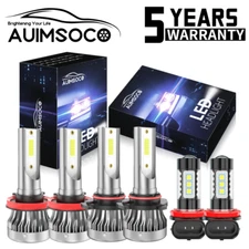 For Honda Civic 2017-2021 Hatchback LED Headlight High Low Beam Fog Light Bulbs