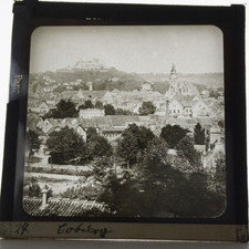 Ansicht Coburg Fotoplatte Um 1920-1930 Glas Positiv Glas Dia 8,5 cm X 8, 5 cm