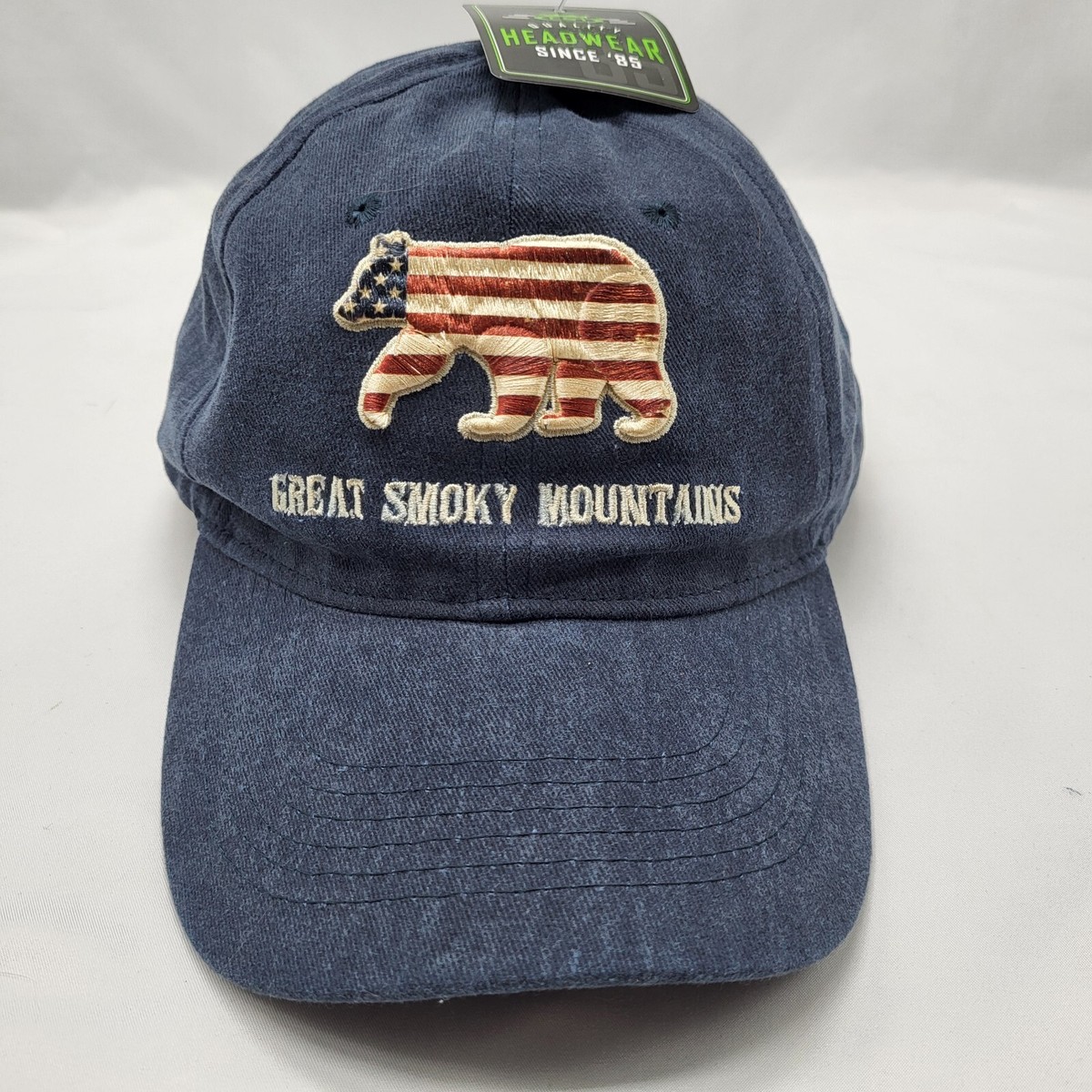 Great Smoky Mountains - Embroidered Bear Cap - Adjustable  display picture 3