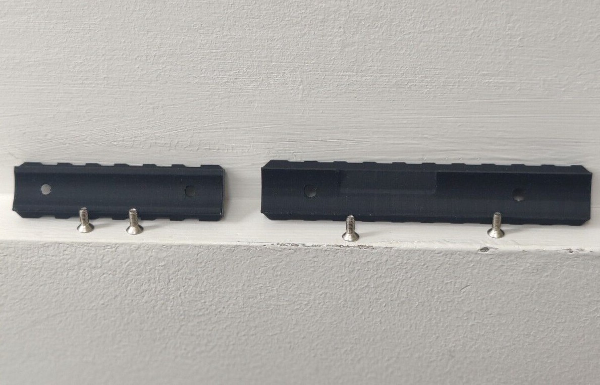 AAP01 AAP-01 AIRSOFT PICATTINY 20 MM RAIL SET - TOP AND BOTTOM - SCREWS ...