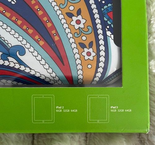 NIB Vera Bradley Snap On Case for iPad 2 iPad 3 Marina Paisley Design New In Box - Picture 12 of 13