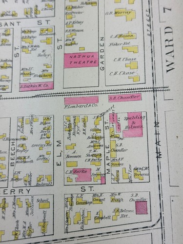 1892 NASHUA, NH Map D.H. Hurd Nashua Mfg Co., American Bobbin, Spools & Shuttle - Picture 5 of 23
