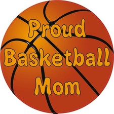 5inx5in Proud Basketball Mom Bumper Sticker Decal Car Window Stickers Vinyl D...