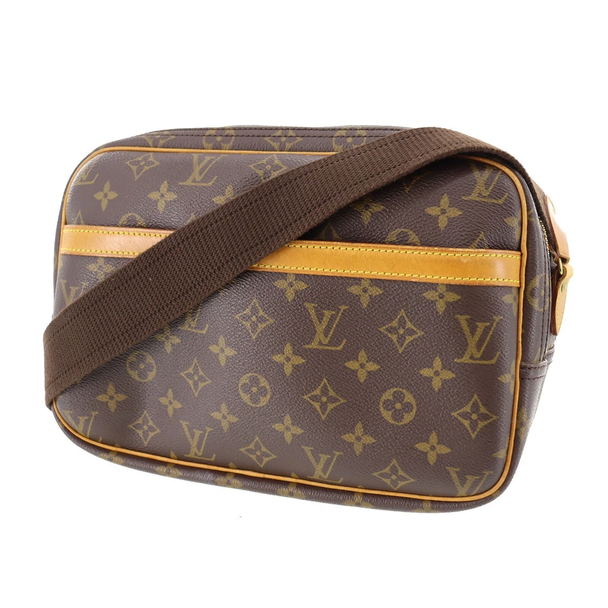 LOUIS VUITTON LV Reporter PM Used Shoulder Bag Monogram Leather M45254  #BO87 S