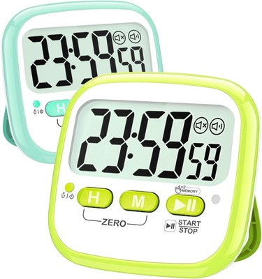 Antonki 2 Pack Classroom Timers for Teachers Kids, Magnetic Countdown Digital Ki