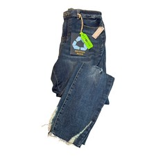 Indigo Rein NWT 11/29 Junior Curvy High Rise Crop Distressed Jeans 1685D