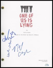 "One of Us Is Lying" AUTOGRAPHS Signed Pilot Script - Annalisa Cochrane +2 ACOA