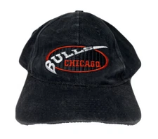 Vintage 90s Chicago Bulls Black NBA Basketball SnapBack Drew Pearson Co Hat