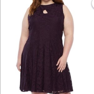 danny & nicole sleeveless fit & flare dress