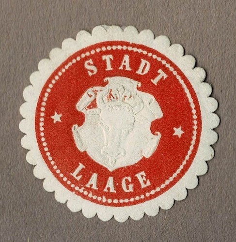 Marca sigillo Meclemburgo: STADT LAAGE