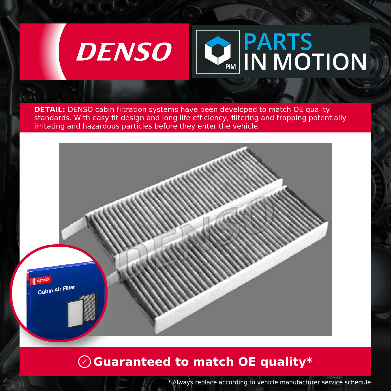Pollen / Cabin Filter fits TOYOTA PROACE 1.5D 1.6D 2.0D 2016 on Denso Quality - Image 9