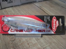 Berkley 4.3" Cane Walker 110 Top Water Popper Fishing Lure 5/7 Oz - Ghost White