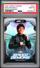 KIMI ANTONELLI 2025 Topps Chrome F1 SPEED DEMONS #SD-1 PSA 10 GEM MINT RC